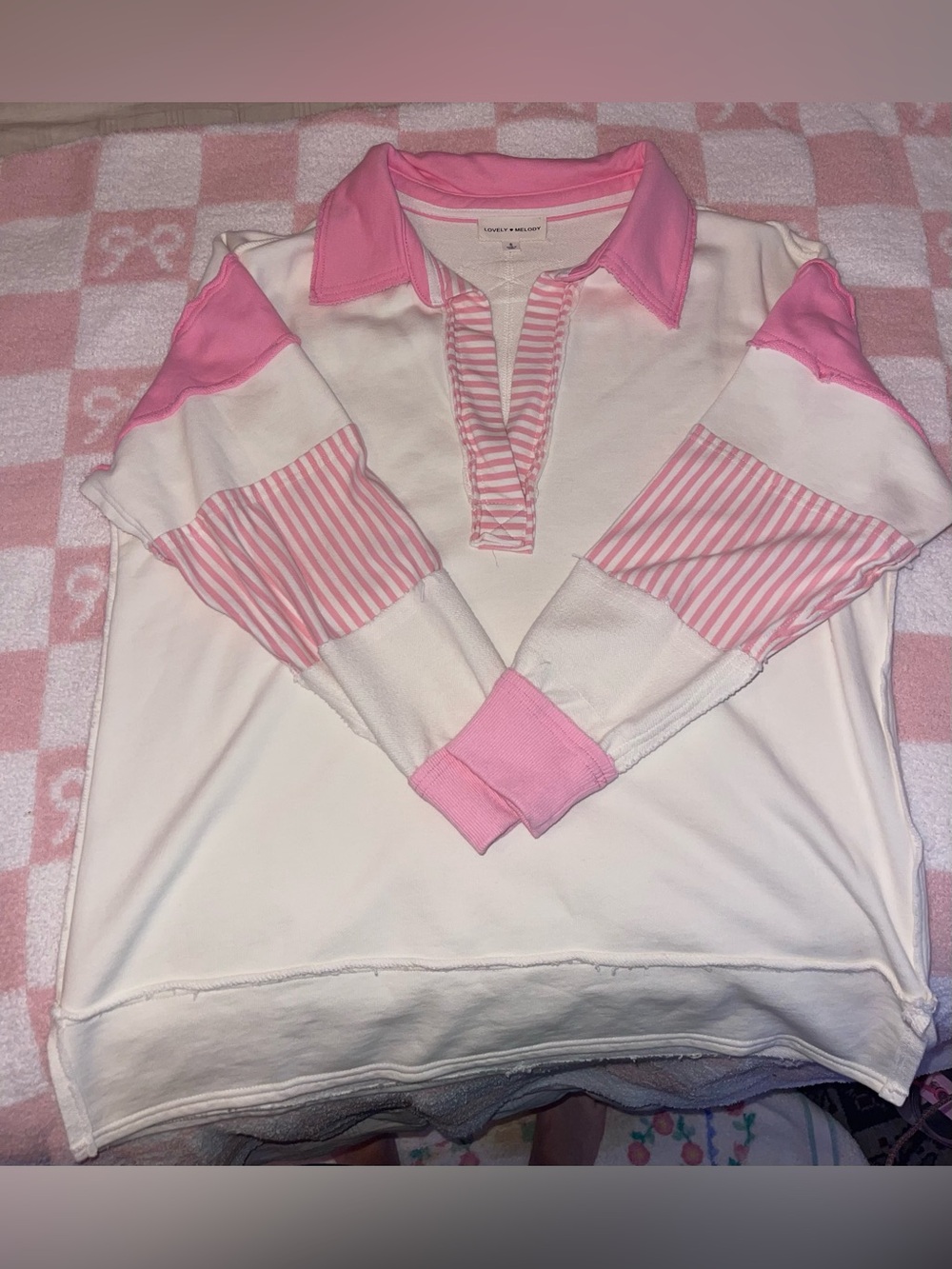 Lovely Melody Striped Sweatshirt